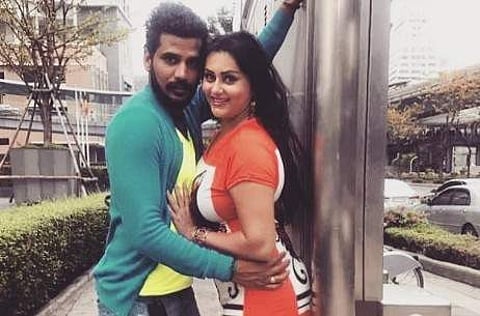 Actress Namitha and VeerandraChowdhary (Photo | Namitha Instagram)