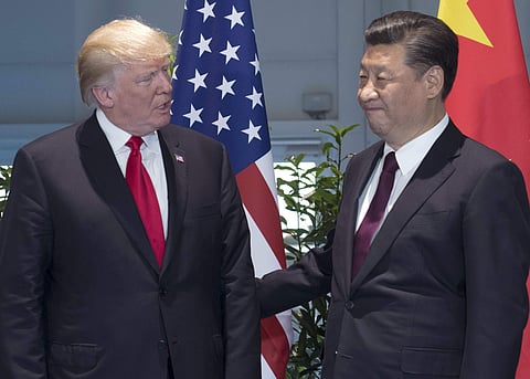 U.S. President Donald Trump, left, and Chinese President Xi Jinping (Photo| AP)