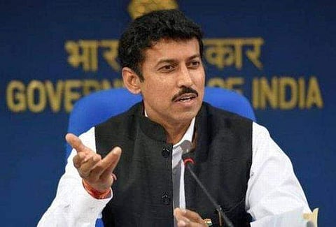 Sports Minister Rajyavardhan Singh Rathore said the government's decision to exempt imported sports goods of specific nature from IGST (File | PTI)