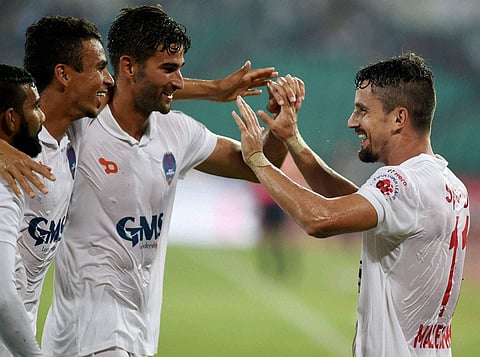 Delhi Dynamos FC players (File | PTI)