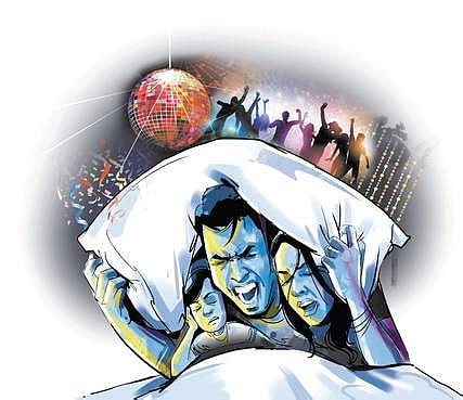 Please do stop the music:Tired citizens to pubs