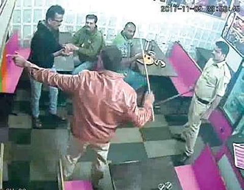 CCTV footage of the incident went viral on social media and was aired on some news channels.