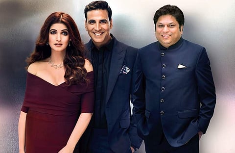 Balram Garg with Twinkle Khanna and Akshay Kumar