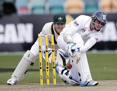 A fo;e image of Australian wicketkeeper Tim Paine in action against England in 2013 | AP