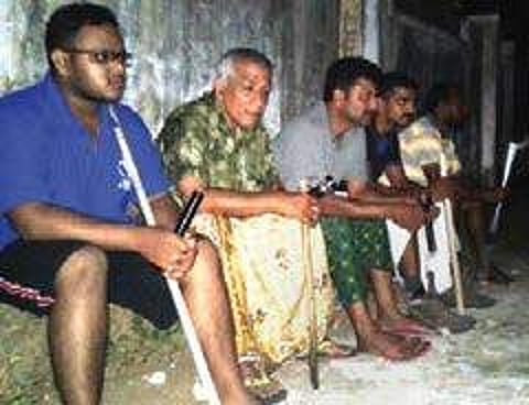 Members of a community policing squad at Varapuzha Express