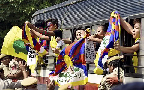 Tibetan flags (File | PTI)