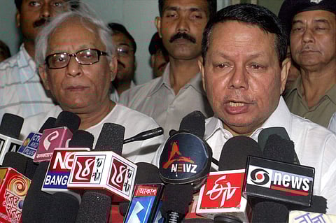 Late Congress leader Priya Ranjan Dasmunsi (R) | PTI