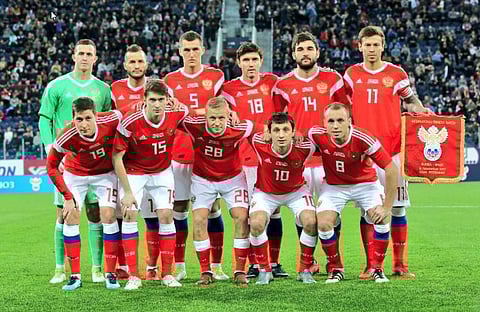 Russian national football team (Photo | Twitter/ Сборная России)