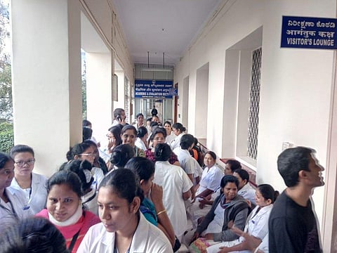 Among their primary demands are that the number of sanctioned posts be increased, promotions on time and minimise the number of contractual employees. (Photo | ENS)