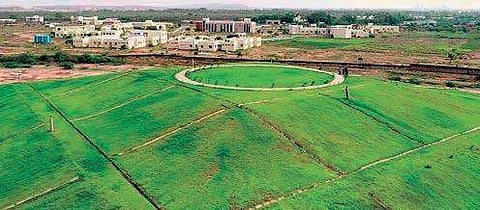 An aerial view of the Ramayanpatti’s eco-park in Tirunelveli | Express