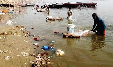 Going down the drain: Polluted river Gomti gasps for breath