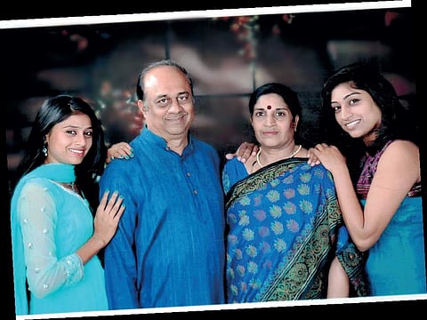 Prakash with his family