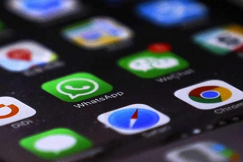 Whatsapp icon seen on a smartphone. (Photo | Associated Press)