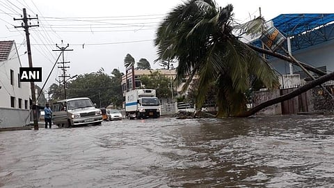 Heavy rains, strong winds disrupt normal life in Kanyakumari. | ANI