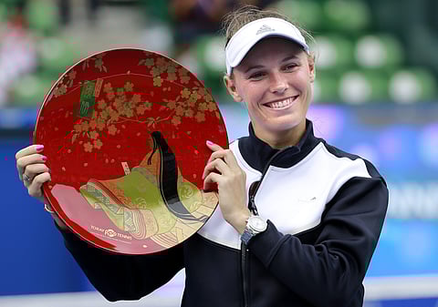 Caroline Wozniacki of Denmark. | AP
