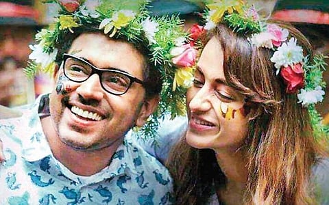 Trisha and Nivin Pauly charm the first look poster of Hey Jude