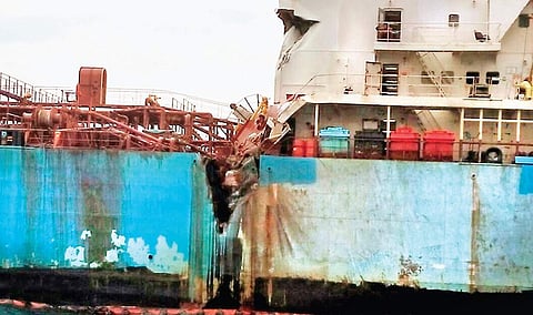 The collision between Dawn Kanchipuram and BW Maple resulted in an ecological disaster | D SAMPATHKUMAR