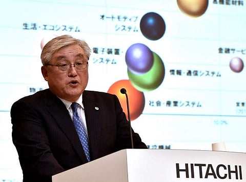President and CEO of Hitachi Ltd, Toshiaki Higashihara | AFP