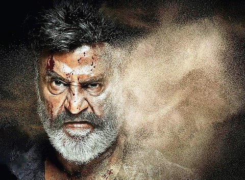 Rajinikanth in a still from Pa Ranjith's 'Kaala'.