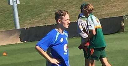 Steve Waugh's son Austin (Twitter/Brent Costelloe)