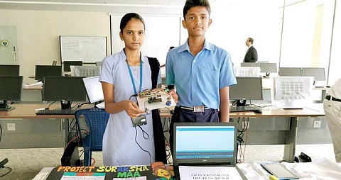 Shravani N and Purushottam N have designed a sensor which can detect gas leaks and alert people in advance