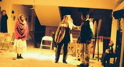 A scene from the drama ‘Mahanaya Kalakaran’ directed by John T Vekkan