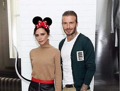 Former English footballer David Beckham and wife Victoria (Instagram/victoriabeckham)