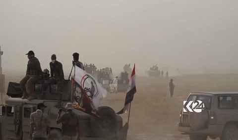 This image made from video provided by Kurdistan 24 shows an Iraqi tank moving into position as forces begun the operation to retake the town of Hawija, Iraq from the Islamic State group. (File photo | AP)