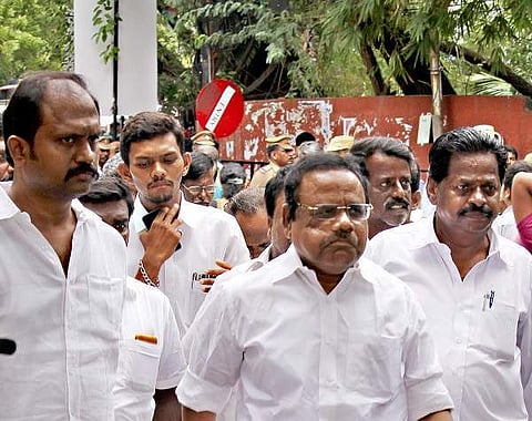 TN Assembly Speaker P Dhanapal(Centre)