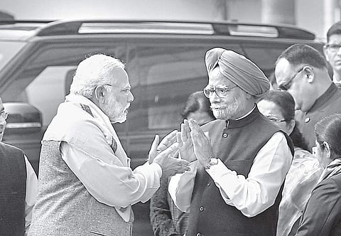 PM Narendra Modi and former PM Manmohan Singh (file photo) | shekhar yadav