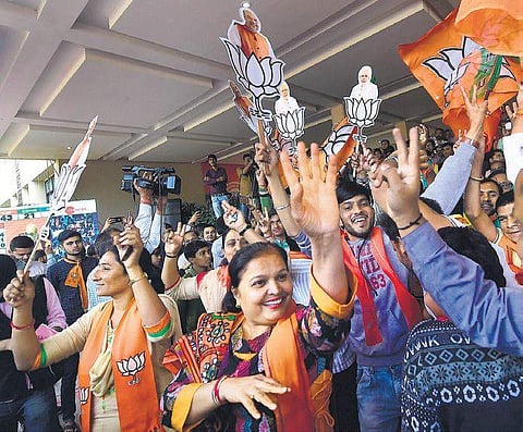 Most exit polls predicted 111-113 seats for BJP in Gujarat polls, but it won only 99