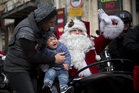 A scene from the Christmas Eve at Jerusalem | AP