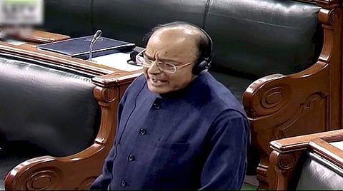 Arun Jaitley speaks in the Rajya Sabha. (PTI)