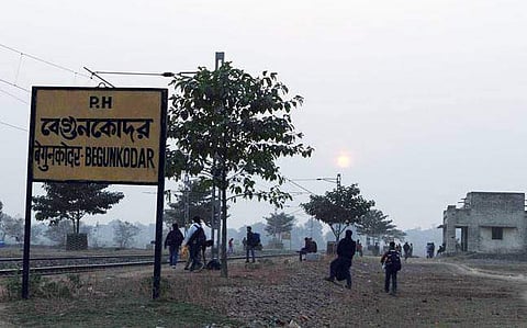 Begunkodar railway station in Purulia district of West Bengal. (Express Photo Service)