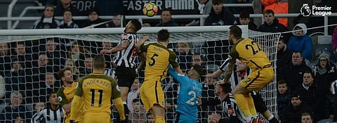 Action between Newcastle United and Brighton (Twitter/Newcastle United FC)