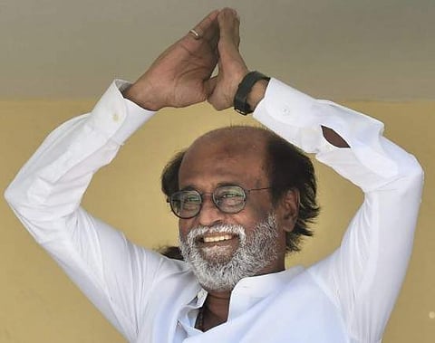 Superstar Rajinikanth announced his political entry today. (PTI Photo)
