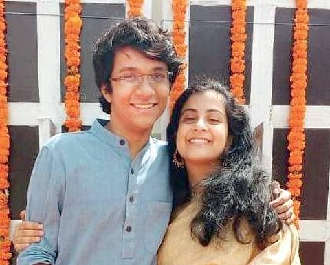 Creators of the doodle, Upamanyu Bhattacharyya and Swati Shelar