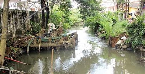 Construction materials clog Perandoor Canal near Kaloor culvert | Melton Antony