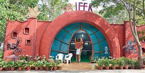 IFFK Festival Office at Tagore theatre Manu R Mavelil