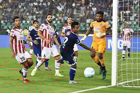Chennai have nine points from four games while ATK are rock-bottom with just two points to show for from four matches. (EPS | Ashwin Prasath)