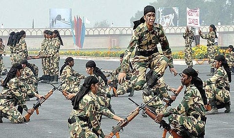 File photo of women CRPF personnel.