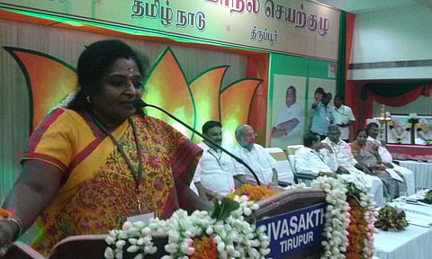 BJP Tamil Nadu unit president Tamilisai Soundararajan. | Express Photo Service