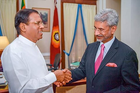S Jaishankar meets Mithripala Sirisena