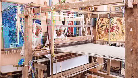 Weaving poetry in silk