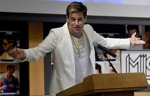 Milo Yiannopoulos speaks at the University of Colorado in Boulder on January 25. (File Photo | AP)