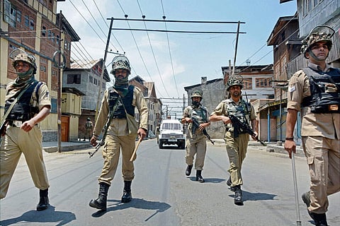 File photo of CRPF personnel on patrol. (EPS)