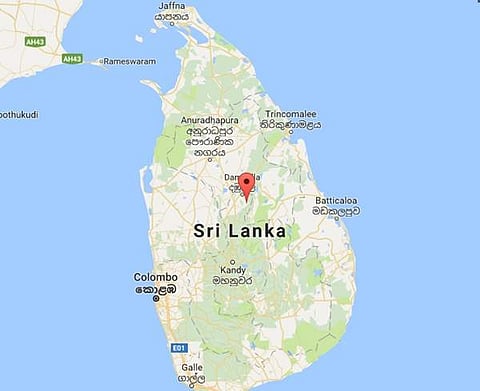 Map of Sri Lanka