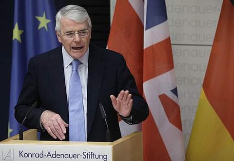 Britain's former Prime Minister Sir John Major lambasted Britain's preparations for leaving the European Union on Monday, February 27, 2017 saying the government must offer more charm and less 'cheap rhetoric' if it wants to get a good deal. (File Photo |