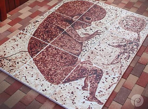 Timi Pall's painting - 'The Diary of My Period’. |Facebook