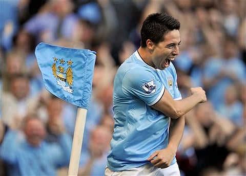 Samir Nasri at his former club Manchester City. (File Photo | AP)